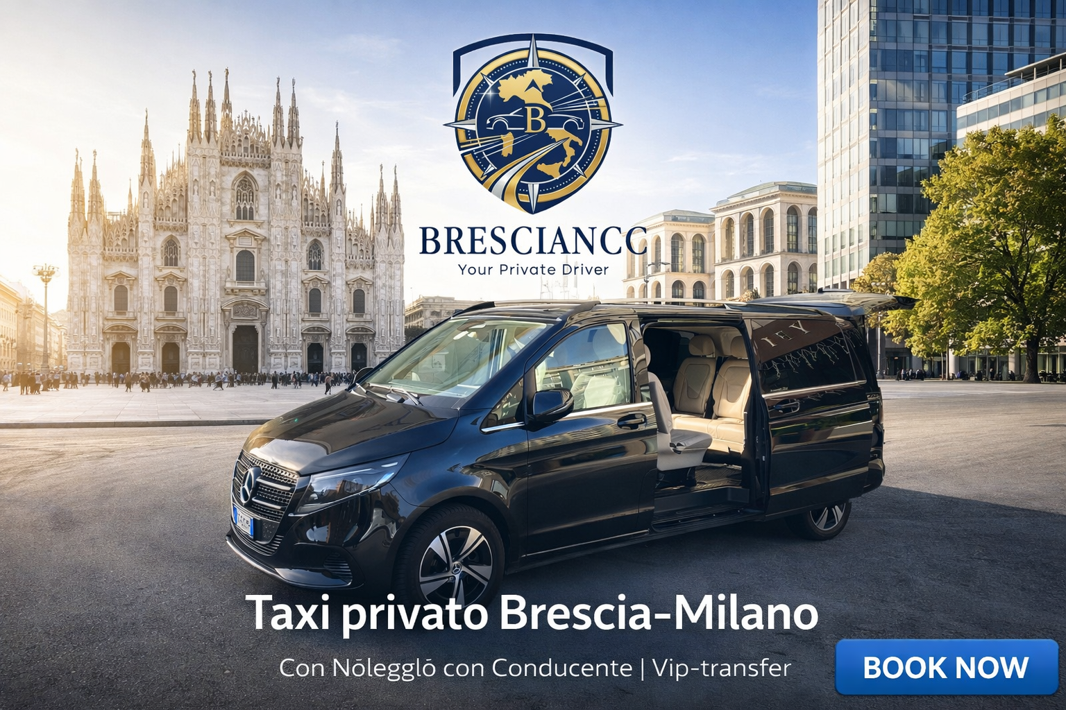 Taxi privato Brescia-Milano