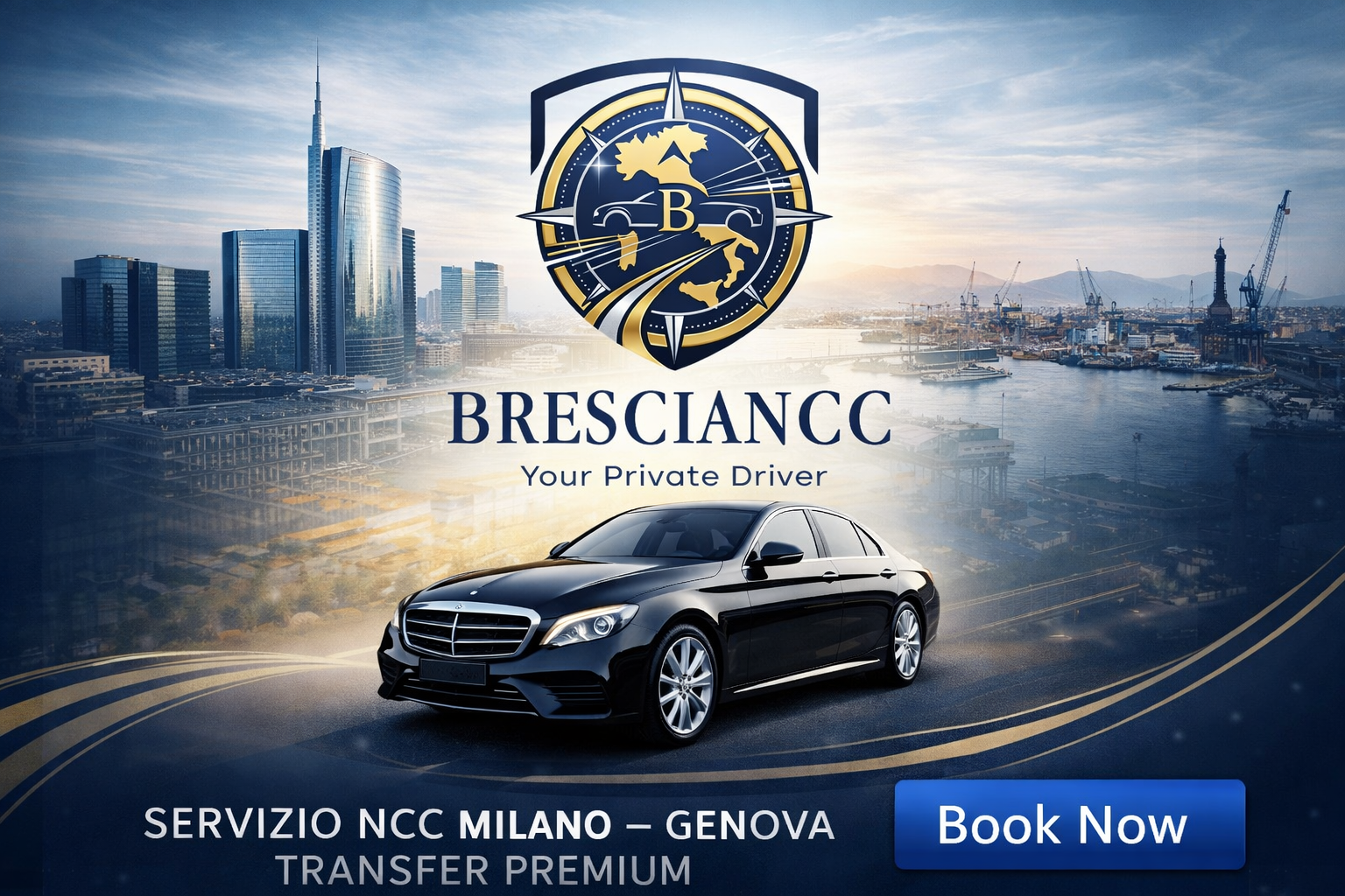 Servizio NCC Milano – Genova Transfer Premium