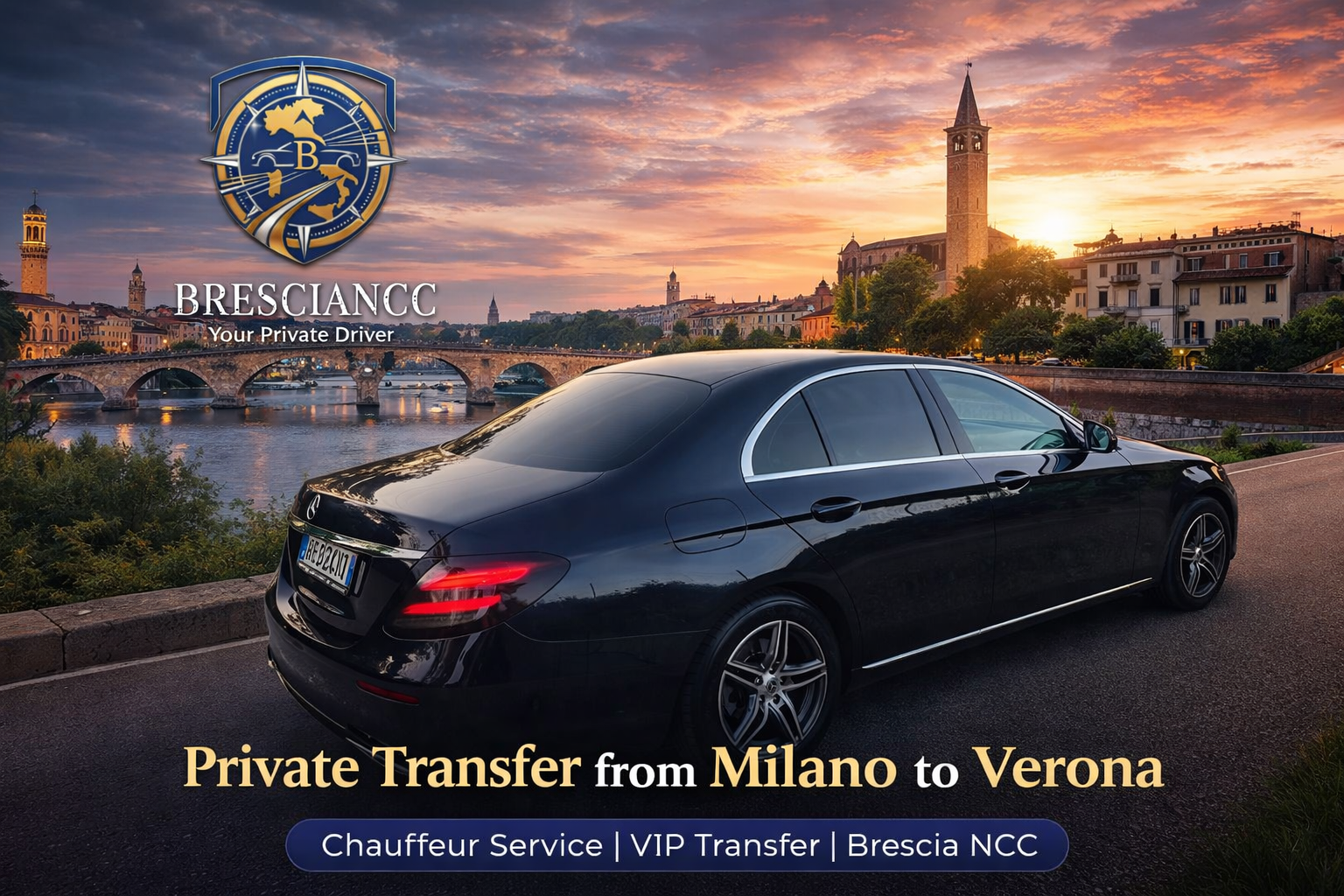 Private Transfer from Milano to Verona