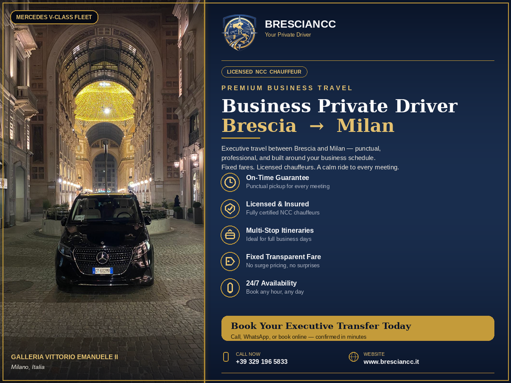 business driver brescia milan flyer