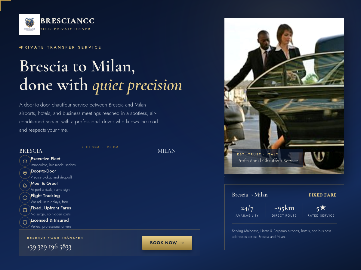 Brescia to Milan Private Transfer