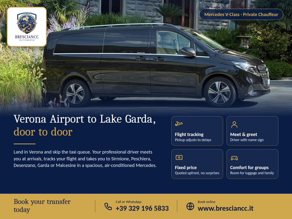 GMB Flyer Verona Airport to Lake Garda
